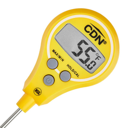 CDN Nhiệt Kế Kỹ Thuật Số Bỏ Túi Cọc 10.9 cm, -40 Đến 572°F, Màu Vàng (DTL572-Y)