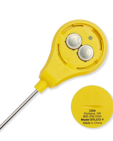 CDN Nhiệt Kế Kỹ Thuật Số Bỏ Túi Cọc 10.9 cm, -40 Đến 572°F, Màu Vàng (DTL572-Y)