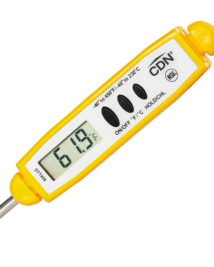 Nhiệt Kế Bỏ Túi Kỹ Thuật Số CDN Cọng 7 cm, -40 Đến 450°F, Màu Vàng (DTT450)