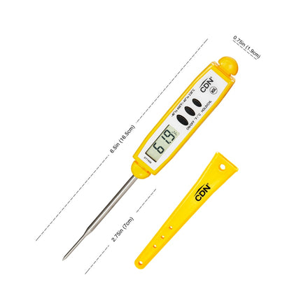 Nhiệt Kế Bỏ Túi Kỹ Thuật Số CDN Cọng 7 cm, -40 Đến 450°F, Màu Vàng (DTT450)