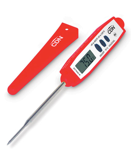 CDN Nhiệt Kế Kỹ Thuật Số Bỏ Túi Que Đo 7 cm, -40 Đến 450°F, Màu Đỏ (DTT450-R)