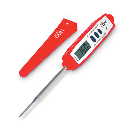 CDN Nhiệt Kế Kỹ Thuật Số Bỏ Túi Que Đo 7 cm, -40 Đến 450°F, Màu Đỏ (DTT450-R)