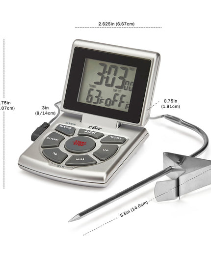 Nhiệt Kế Điện Tử CDN Cán 14 cm, 14 Đến 392°F, Màu Trắng (DTTC-W)