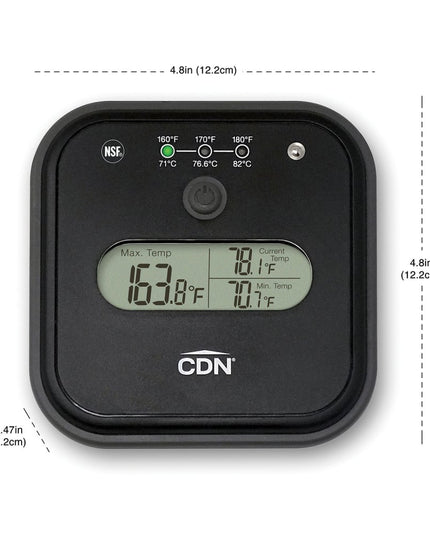 Nhiệt Kế Kỹ Thuật Số Máy Rửa Chén CDN, 32 Đến 194°F (DW2)