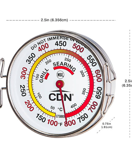Nhiệt Kế Nướng CDN GTS800X Mặt Số 5.7 cm 100 - 800°F