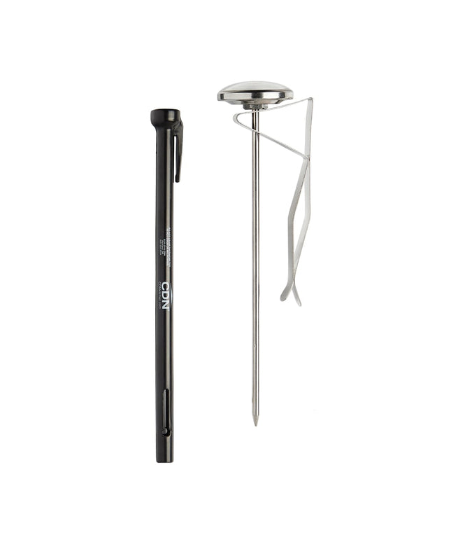CDN Nhiệt Kế Đánh Sữa Mặt Đồng Hồ 3.8 cm Cần 16.5 cm, 0 Đến 220°F (IRB220-F-6.5)