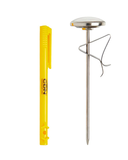 Nhiệt Kế Đánh Sữa Mặt Đồng Hồ CDN 3.8 cm Cần 12.7 cm, 0 Đến 220°F (IRB220-F)