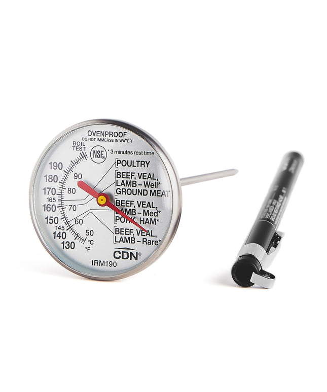 Nhiệt Kế Thịt CDN Mặt Đồng Hồ 4.4 cm Cán 12.7 cm 54 - 88°C (IRM190)