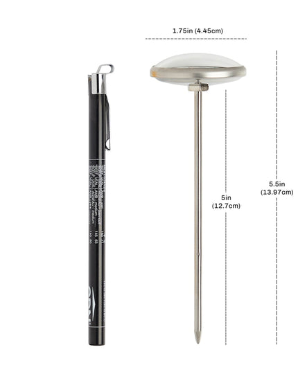 Nhiệt Kế Thịt CDN Mặt Đồng Hồ 4.4 cm Cán 12.7 cm 54 - 88°C (IRM190)
