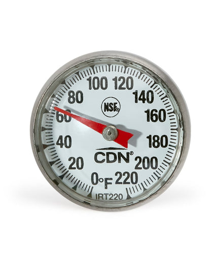Nhiệt Kế Nấu Ăn CDN Mặt Đồng Hồ 5.1 cm Que Đo 12.7 cm 0 Đến 220°F (IRT220)