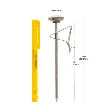 Nhiệt Kế Tạo Bọt CDN Mặt Số 2.5 cm Thân 12.7 cm, 0 Đến 220°F (IRT220-F)
