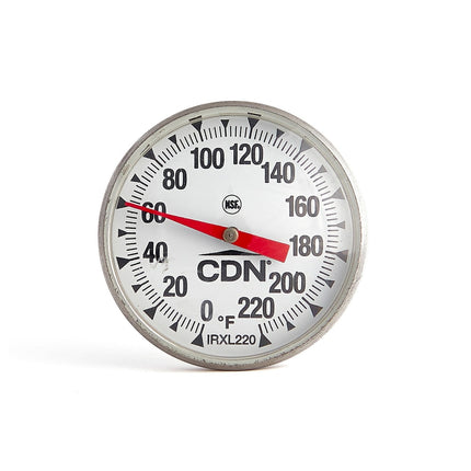 Nhiệt Kế Nấu Ăn CDN Mặt Đồng Hồ 4.4 cm Que 12.7 cm 0-220°F (IRXL220)