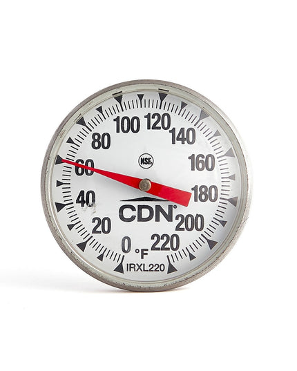 Nhiệt Kế Nấu Ăn CDN Mặt Số 4.4 cm Cần 12.7 cm, 0 Đến 220°F (IRXL220)
