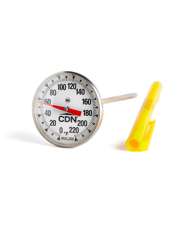 Nhiệt Kế Nấu Ăn CDN Mặt Đồng Hồ 4.4 cm Que 12.7 cm 0-220°F (IRXL220)