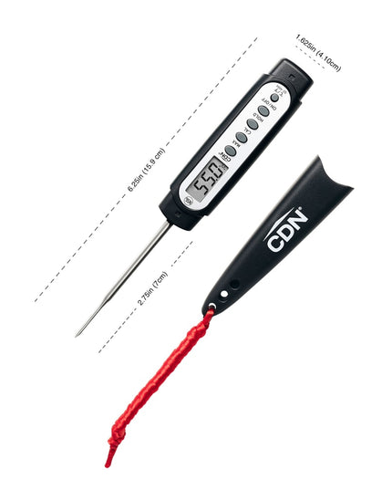 Nhiệt Kế Bỏ Túi Kỹ Thuật Số CDN Que Đo 7 cm, -40 Đến 450°F (Q2-450X)