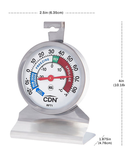 Nhiệt Kế Tủ Lạnh Tủ Đông CDN RFT1 -20 Đến 80°F