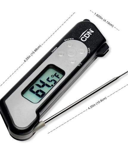 Nhiệt Kế Điện Tử Cặp Nhiệt Gập CDN, -58 Đến 572°F, Màu Đen (TCT572-BK)