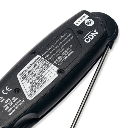 Nhiệt Kế Cặp Nhiệt Điện Tử Gập CDN, -40 Đến 572°F, Màu Đen (TCTW572)