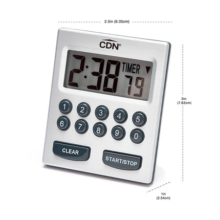 Đồng Hồ Hẹn Giờ Kỹ Thuật Số CDN TM30 Màn Hình LCD 1.9 cm Đếm Phút Giây