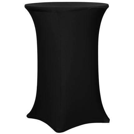 Khăn phủ bàn spandex ôm sát Snap Drape Contour Cover đen tròn Ø 76 cm cao 122 cm