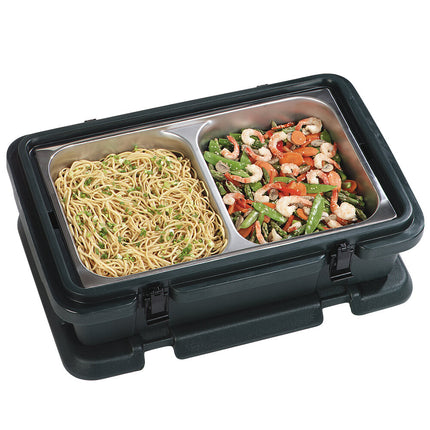 Thùng giữ nhiệt vận chuyển khay thực phẩm nạp từ trên, sâu 10 cm Carlisle Cateraide PC140N03 màu đen