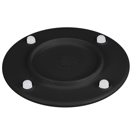 Đĩa đế cao melamine đen phẳng Elite Global Solutions M7PL On a Pedestal 18 cm