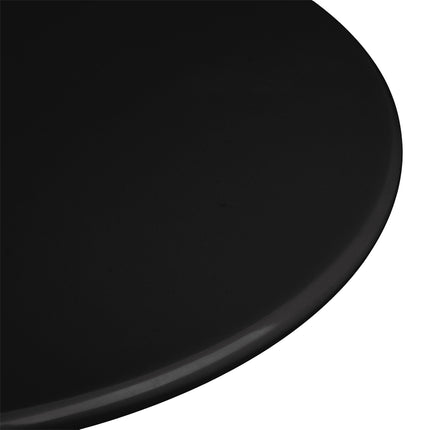 Đĩa đế cao melamine đen phẳng Elite Global Solutions M7PL On a Pedestal 18 cm