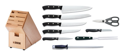 Khối Gỗ Đựng Dao F.DICK Superior 9 Món