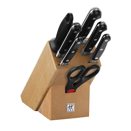 (8‑Piece) ZWILLING | Knife Block Set – Beech Wood Block - FRIODUR® Blades - Made in Germany