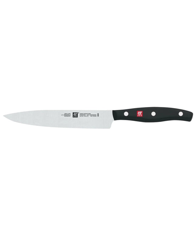 Dao Đa Năng Zwilling 1011730 15.2 cm Cán Nhựa Đen Thép Không Gỉ Carbon Cao