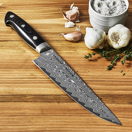 Dao Bếp Trưởng Zwilling 1019604 20.3 cm Tay Cầm Micarta Vải Lanh Đen Thép Không Gỉ Carbide