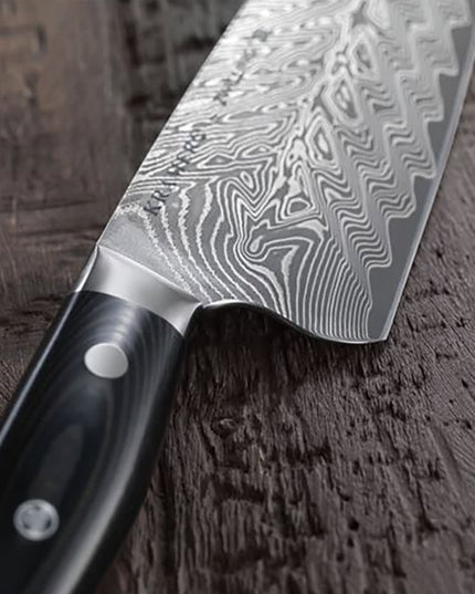 Dao Bếp Trưởng Zwilling 1019619 15.2 cm Tay Cầm Micarta Vải Lanh Đen Thép Không Gỉ Carbide