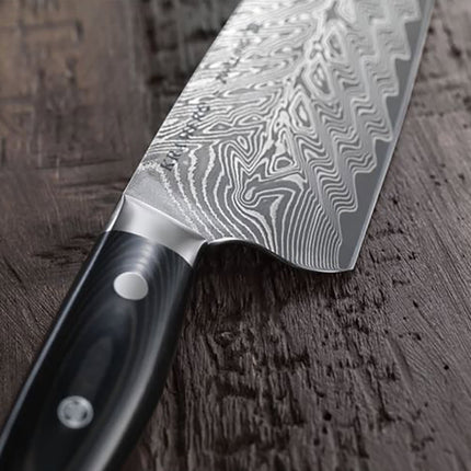 Dao Bếp Trưởng Zwilling 1019619 15.2 cm Tay Cầm Micarta Vải Lanh Đen Thép Không Gỉ Carbide