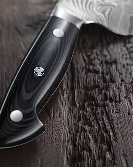 Dao Bếp Trưởng Zwilling 1019619 15.2 cm Tay Cầm Micarta Vải Lanh Đen Thép Không Gỉ Carbide