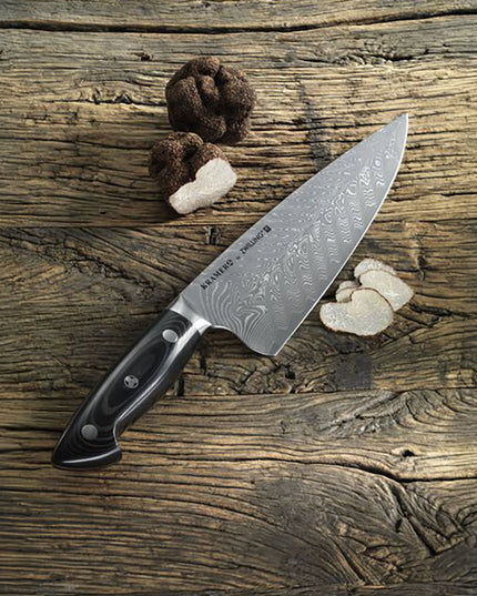 Dao Bếp Trưởng Zwilling 1019619 15.2 cm Tay Cầm Micarta Vải Lanh Đen Thép Không Gỉ Carbide