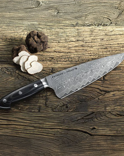 Dao Bếp Trưởng Zwilling 1019619 15.2 cm Tay Cầm Micarta Vải Lanh Đen Thép Không Gỉ Carbide