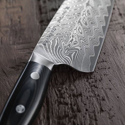 Dao Bếp Trưởng Zwilling 1019622 20.3 cm Tay Cầm Micarta Vải Lanh Đen Thép Không Gỉ Carbide