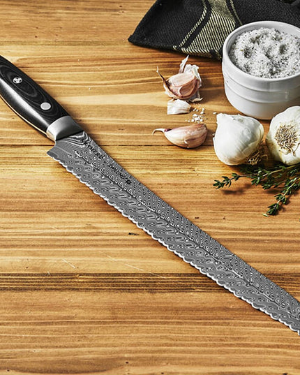 Dao Cắt Bánh Mì Zwilling 1019631 25.4 cm Cán Micarta Vải Đen, Thép Không Gỉ Carbide