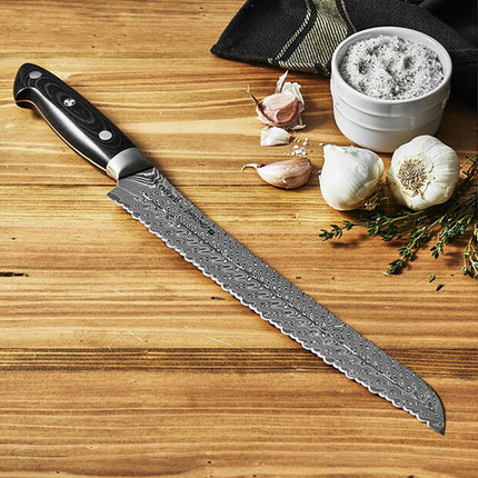 Dao Cắt Bánh Mì Zwilling 1019631 25.4 cm Cán Micarta Vải Đen, Thép Không Gỉ Carbide