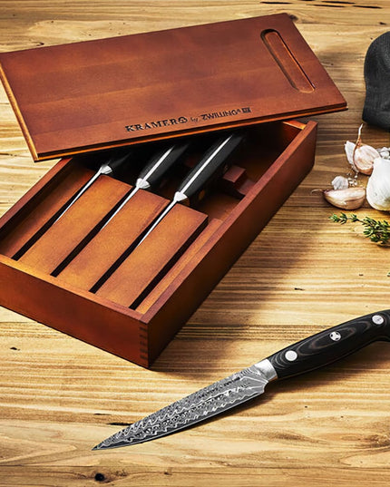 Dao Bít Tết Zwilling 1021701 Tay Cầm Black Linen Micarta Thép Không Gỉ Carbide