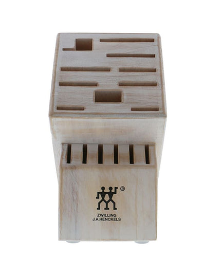 Giá Để Dao Zwilling 1018579 16 Khe Gỗ Tần Bì Trắng Mộc Mạc
