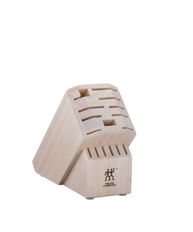Giá Để Dao Zwilling 1018582 16 Khe Gỗ Cứng Trắng Nguyên Khối