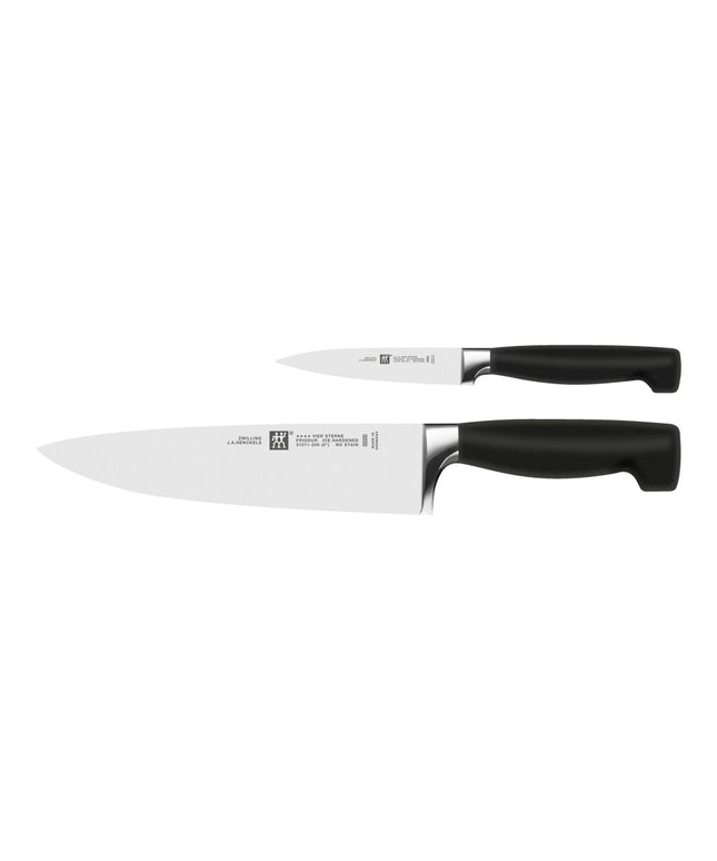 Bộ Dao Gọt Và Dao Đầu Bếp Zwilling 1002312 Thép Không Gỉ Carbon Cao Tay Cầm Nhựa Đen