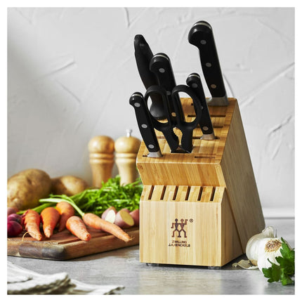 Bộ Dao 7 Món Zwilling Professional S 1018713 Khối Gỗ Bạch Dương
