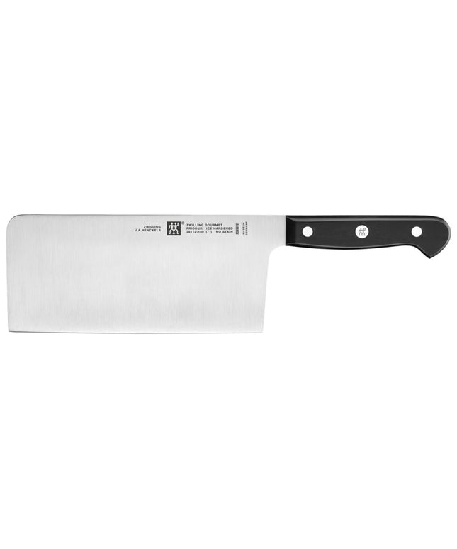 Dao Đầu Bếp Kiểu Trung Quốc Zwilling 1010022 17.8 cm Cán Nhựa Đen Thép Không Gỉ Carbon Cao