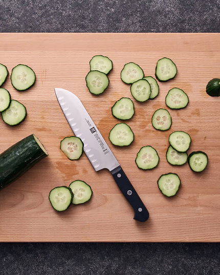 Dao Santoku Zwilling 1002419 17.8 cm Cán Nhựa Đen Thép Không Gỉ Carbon Cao