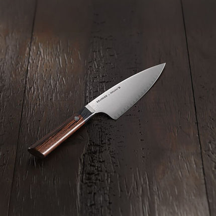 Dao Santoku Zwilling 1019102 17.8 cm Cán Pakkawood Nâu Thép Carbide