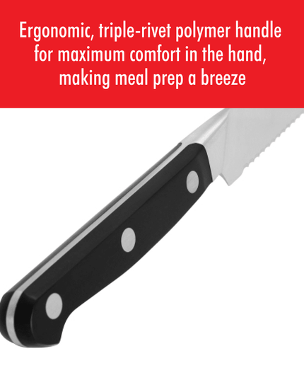 Dao Gọt Vỏ Zwilling 1002736 7 cm Cán Nhựa Đen Thép Không Gỉ Carbon Cao