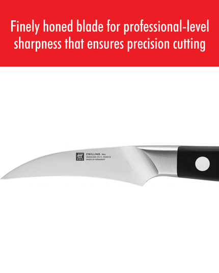 Dao Gọt Vỏ Zwilling 1002736 7 cm Cán Nhựa Đen Thép Không Gỉ Carbon Cao