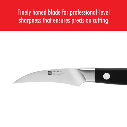 Dao Gọt Vỏ Zwilling 1002736 7 cm Cán Nhựa Đen Thép Không Gỉ Carbon Cao